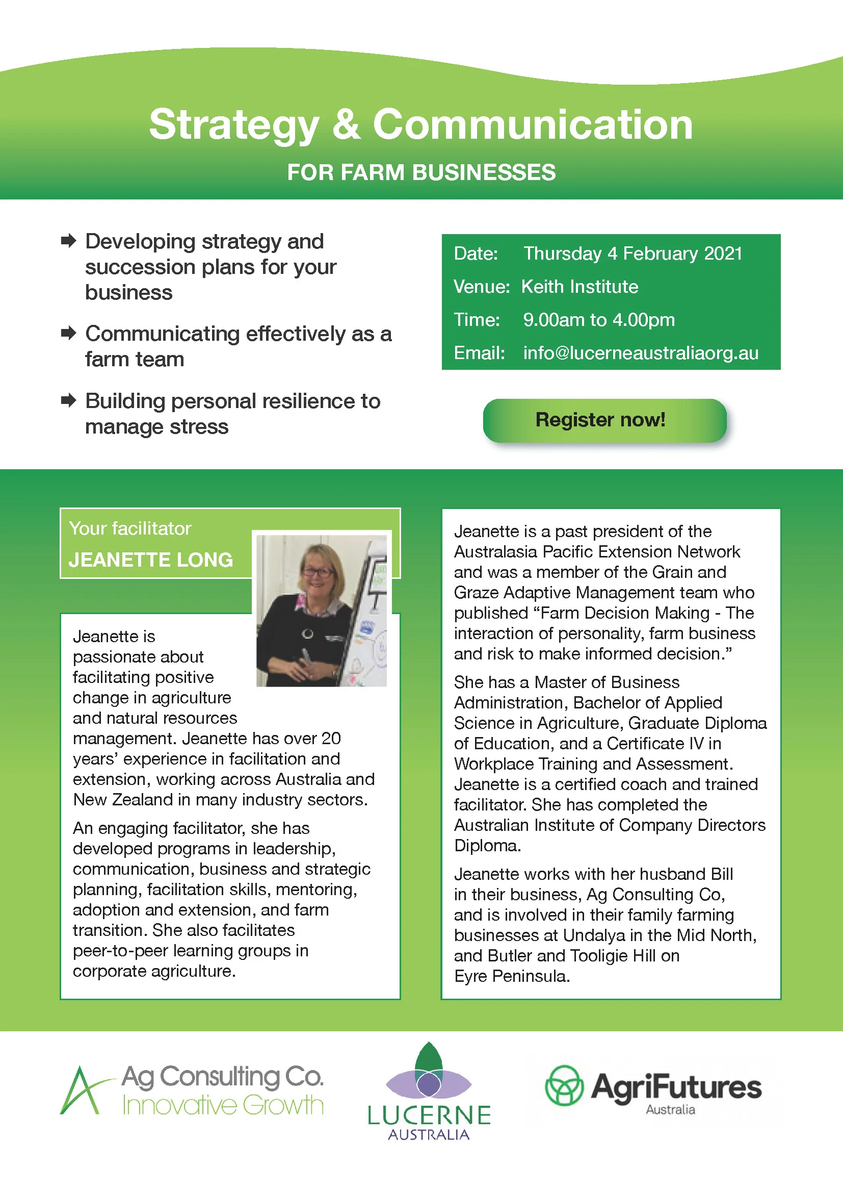 Strategy & Communication For Farm Business