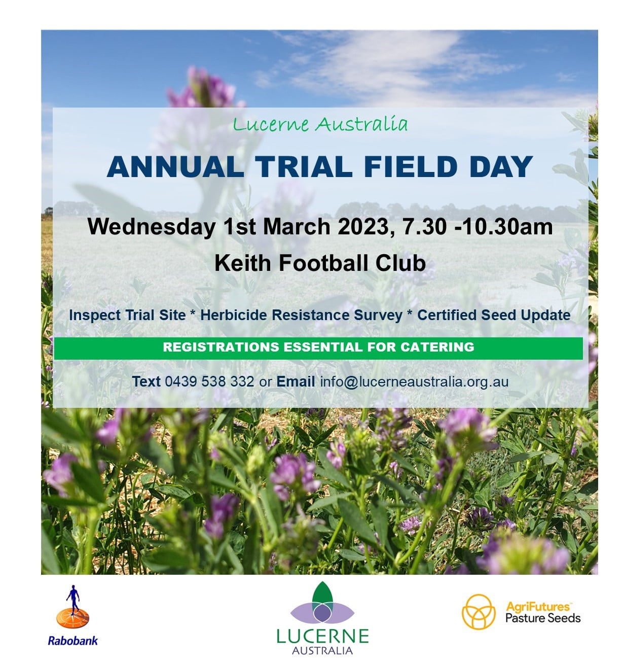 Field Day 1st March 2023